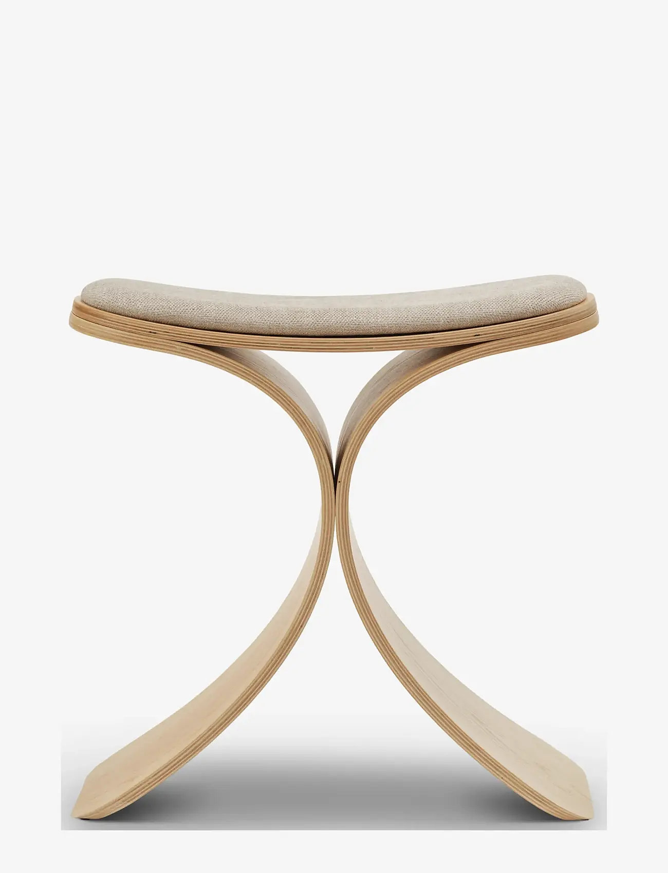 Gejst - Luno Stool oak/ beige textile - hocker & bänke - oak/beige - 1