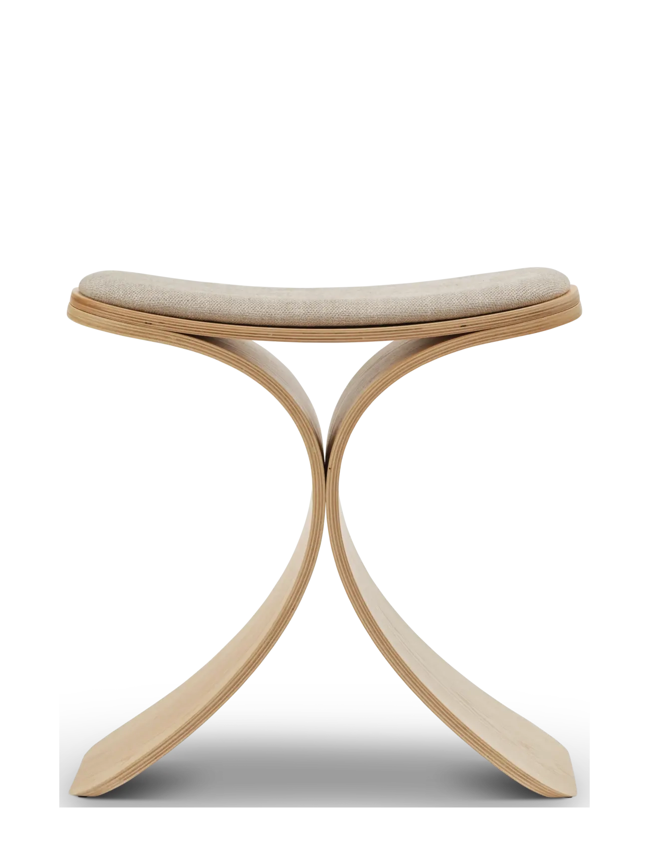Gejst - Luno Stool oak/ beige textile - hocker & bänke - oak/beige - 2