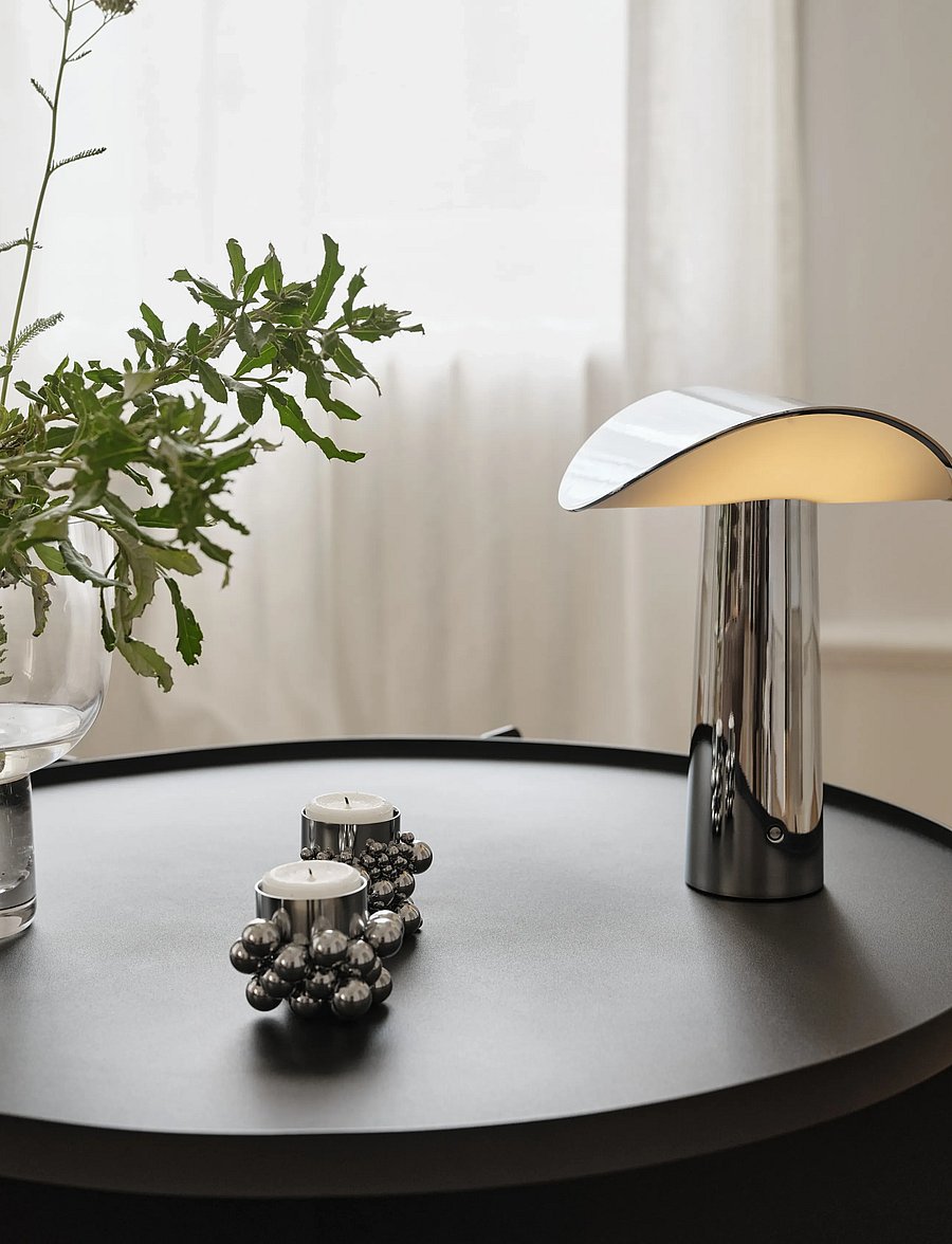 Gejst - LIUM Portable Lamp - schreibtisch- & tischlampen - chrome - 4