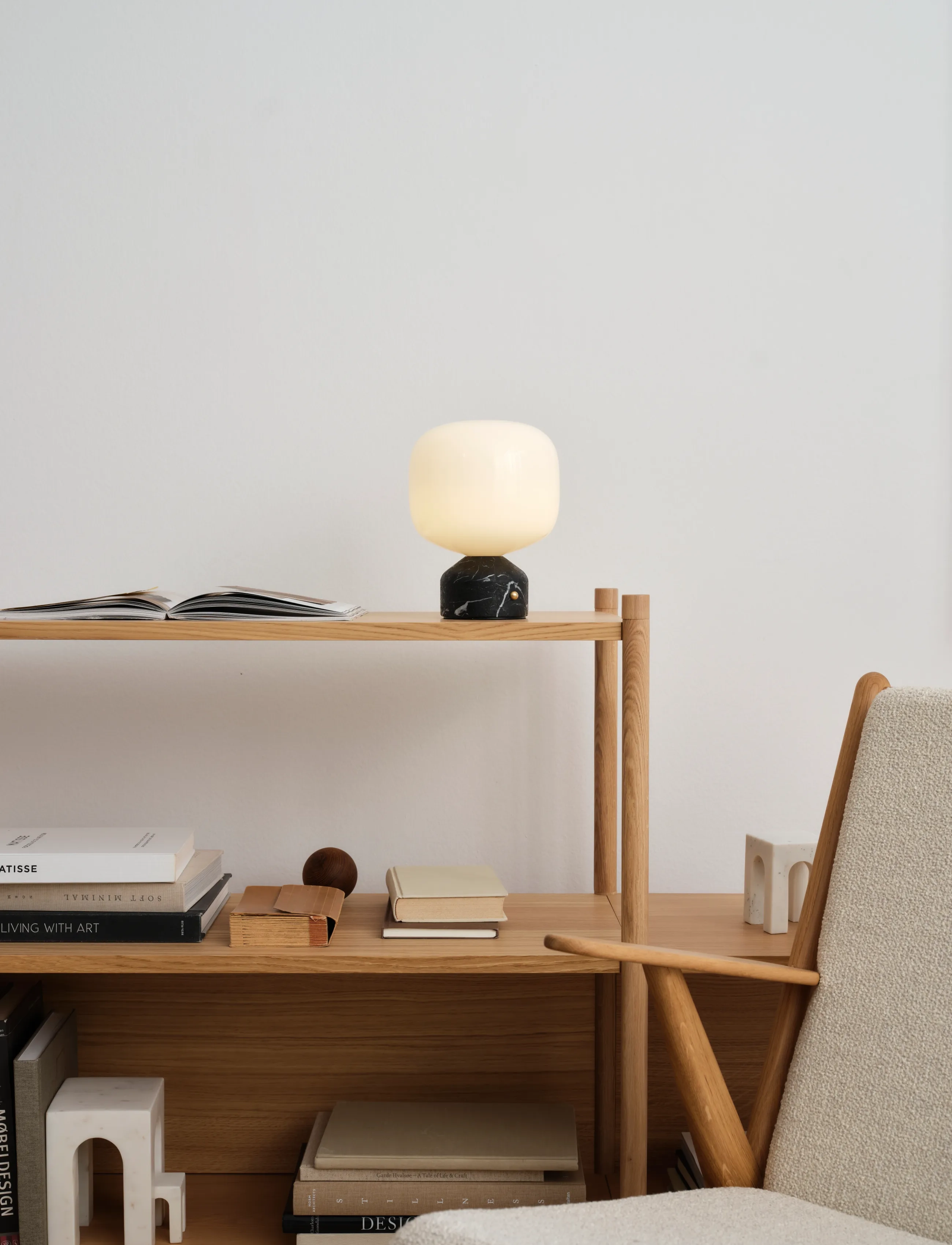 Gejst - MEEMO Portable Lamp - schreibtisch- & tischlampen - black marble - 3