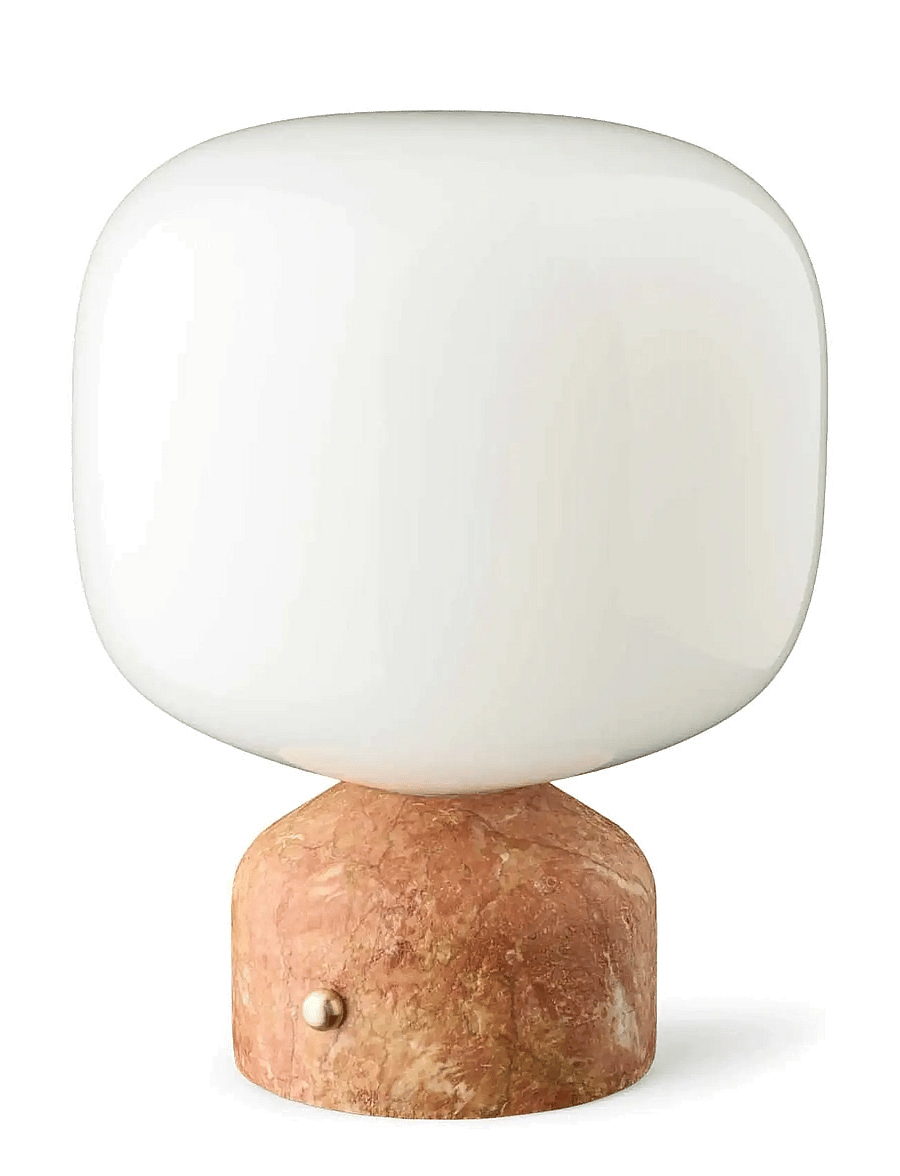 Gejst - MEEMO Portable Lamp - schreibtisch- & tischlampen - amber red marble - 1