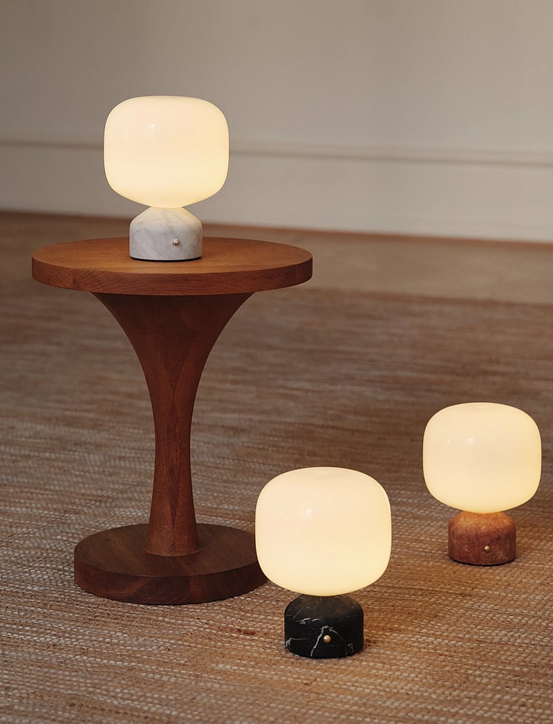 Gejst - MEEMO Portable Lamp - schreibtisch- & tischlampen - amber red marble - 5