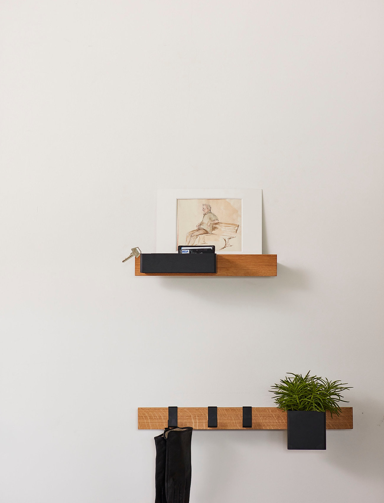 Gejst Flex Magnetic Shelf, L:60 cm, Furniture, Braun - Shelves, Homeware