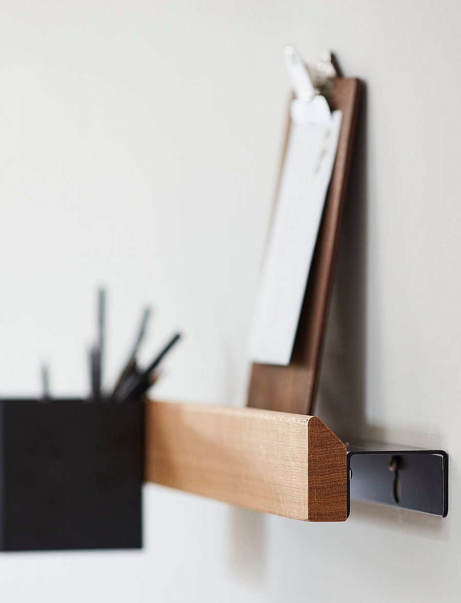 Gejst - Flex magnetic shelf - riiulid - black/oak - 3