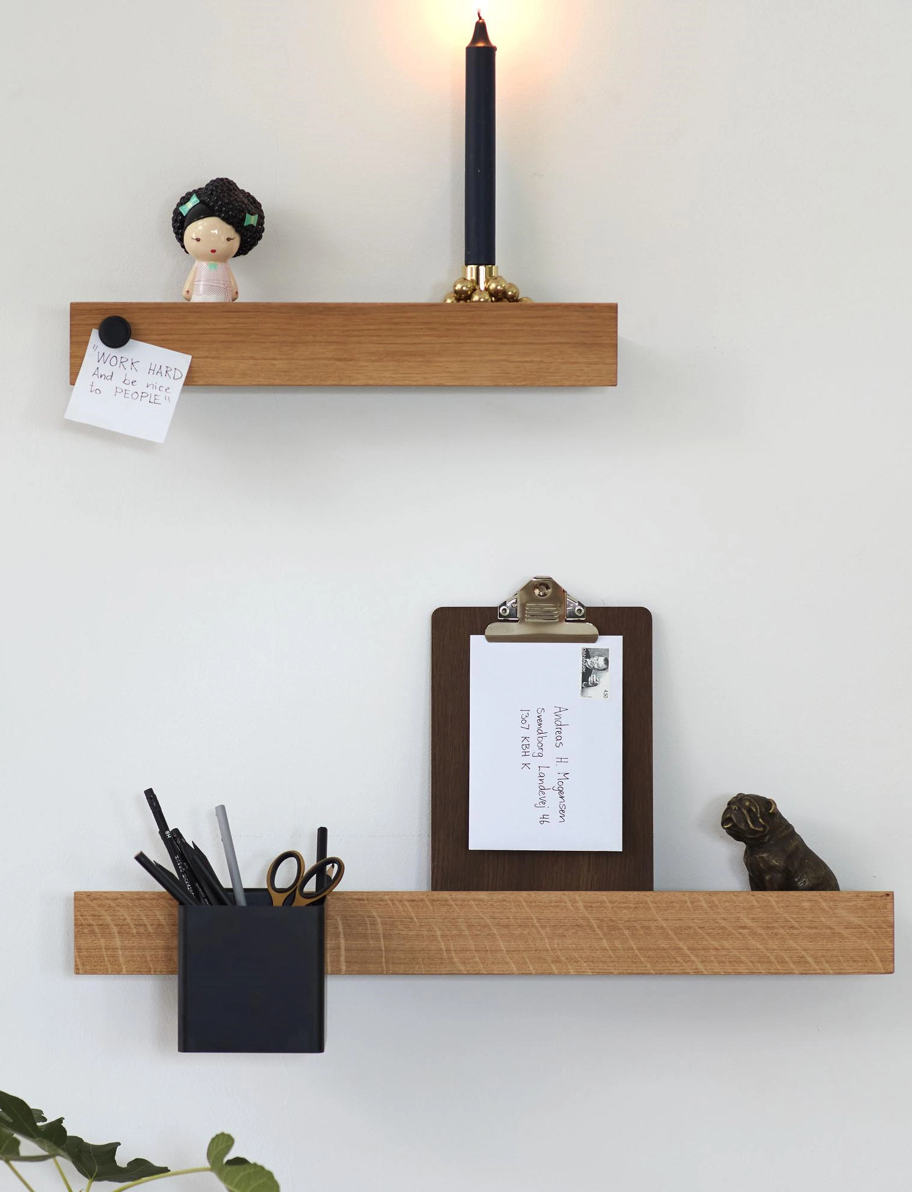 Gejst Flex Magnetic Shelf 40 Oak/White, L:40 cm, Furniture, Braun - Shelves, Homeware
