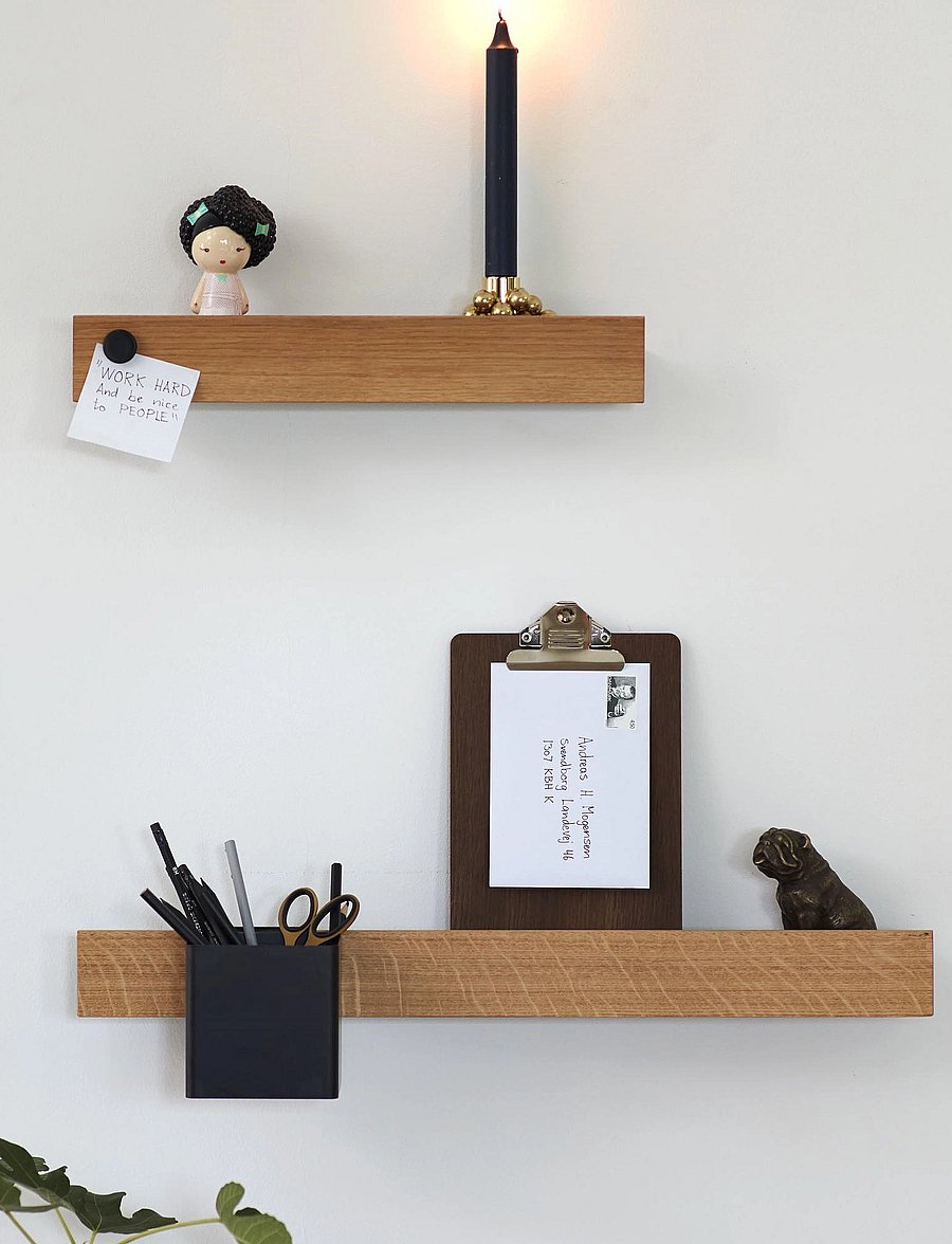 Gejst - Flex magnetic shelf 40 oak/white - badezimmerverwahrung - white/oak - 0