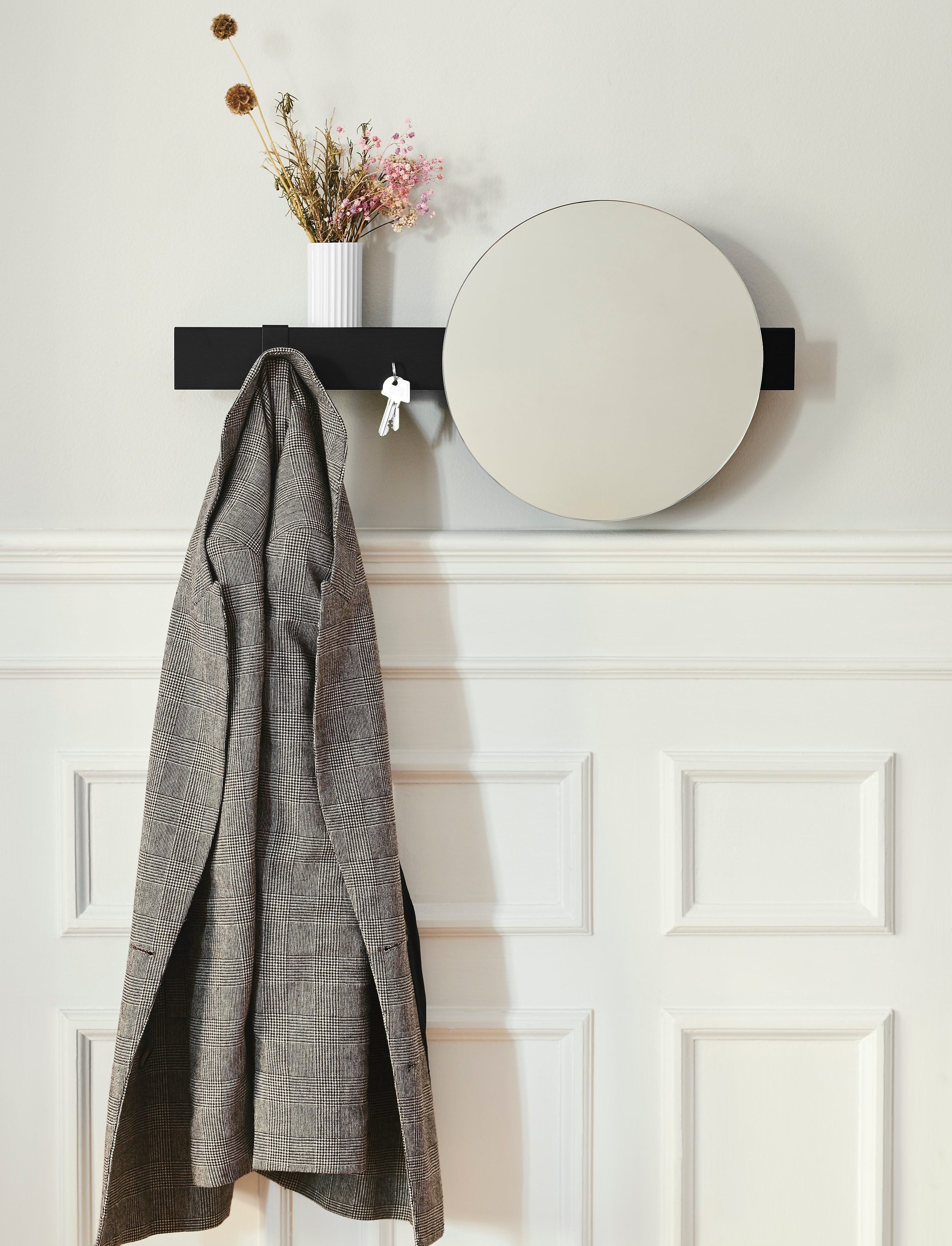 Gejst Flex Magnetic Shelf, L:60 cm, Black, Møbler > Hylder, Unisex