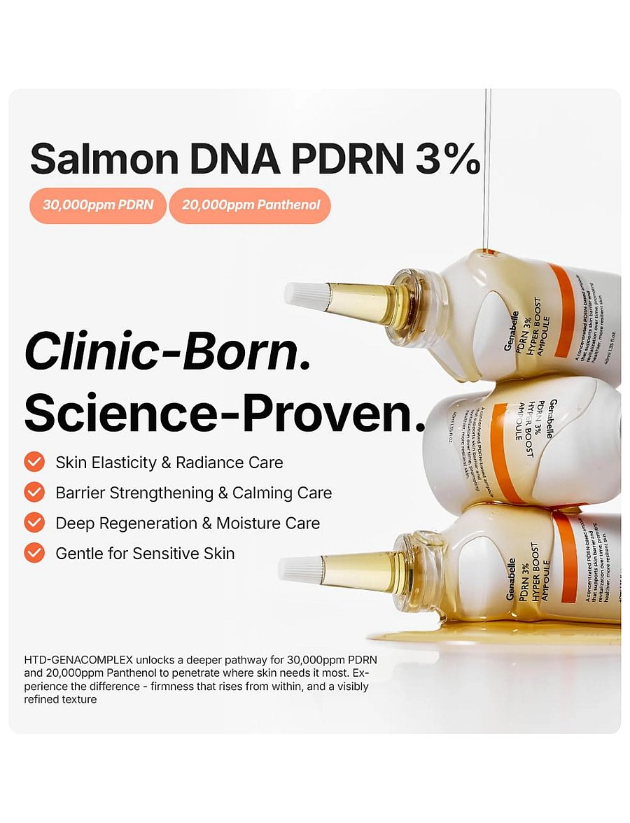 Genabelle - PDRN 3% Hyper Boost Ampoule - seerumid - clear - 0