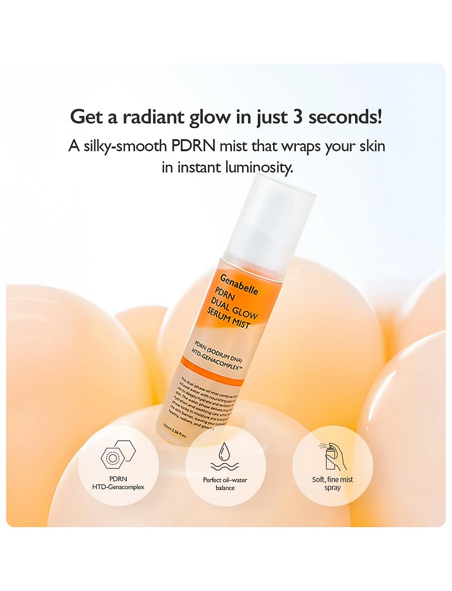 Genabelle - PDRN Dual Glow Serum Mist - näoudusti - clear - 2
