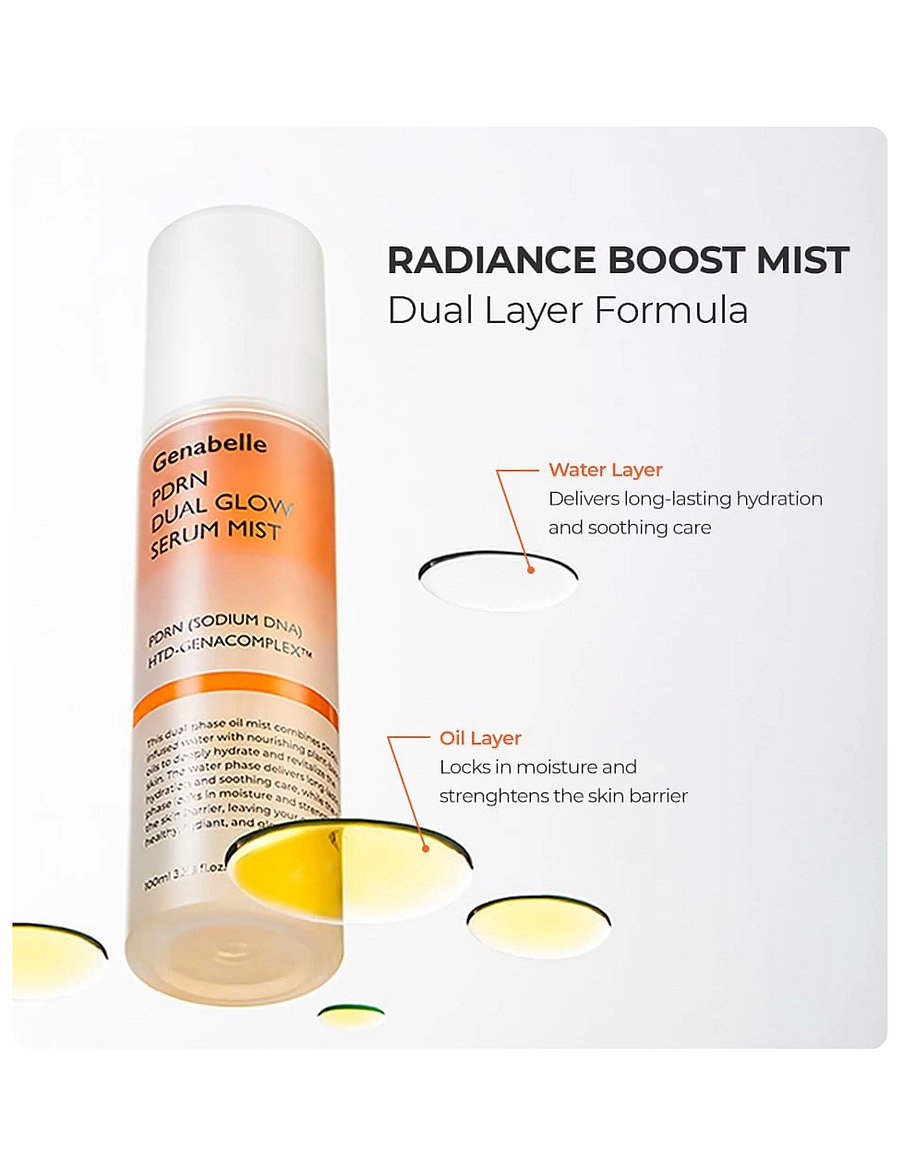 Genabelle - PDRN Dual Glow Serum Mist - näoudusti - clear - 3