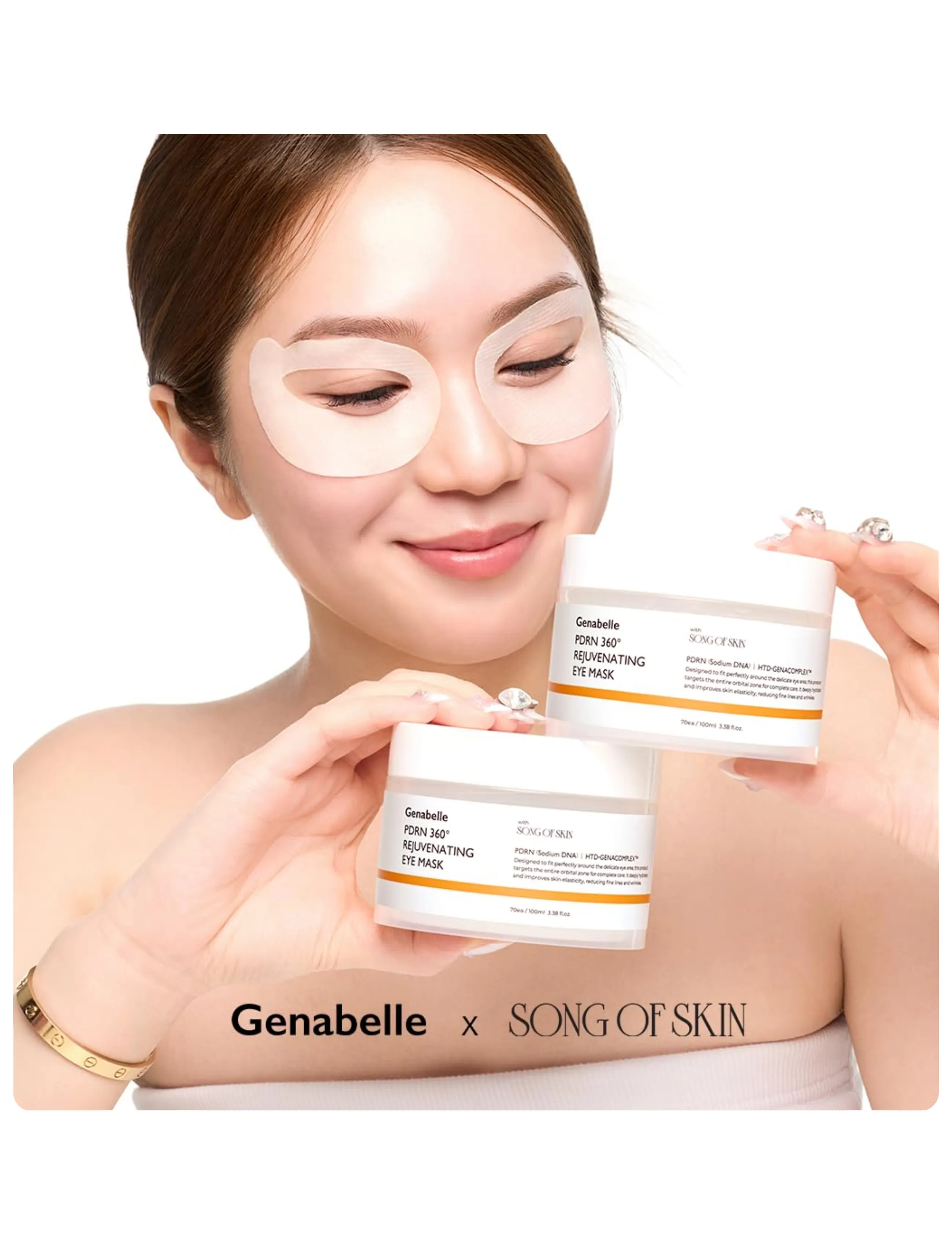 Genabelle - PDRN 360 Rejuvenating Eye Mask - silmaplaastrid - clear - 2