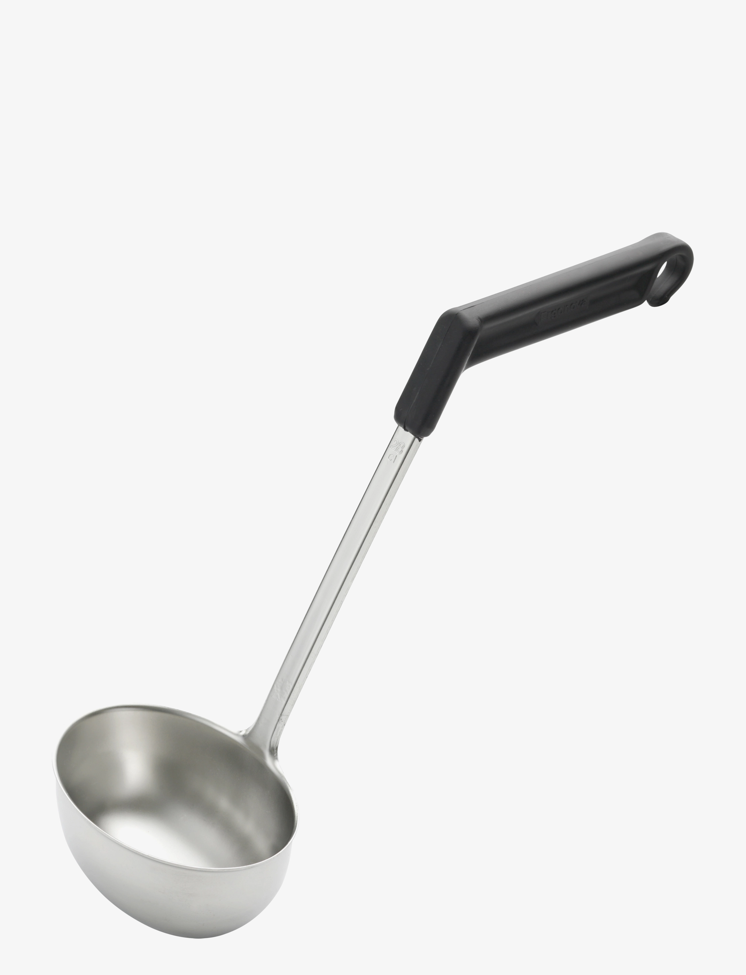 Gense Suppeøse Ergonova 28 Cl Stål/Sort, cl, Kitchen Tools, Schwarz - Spoons & Ladels, Homeware