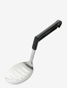 portion spoon grooved Ergonova 11 cm Steel/Black, Gense