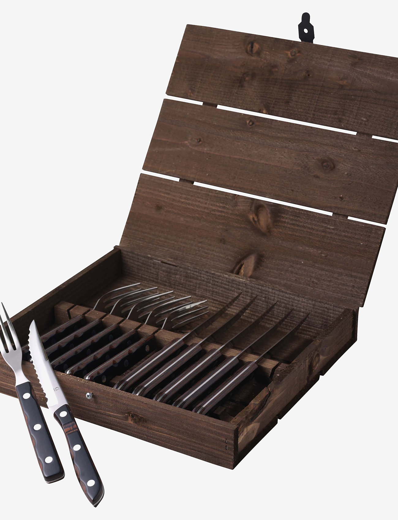 Gense - Steak cutlery Old Farmer Classic - grill- & steakbesteck - wood/steel - 0