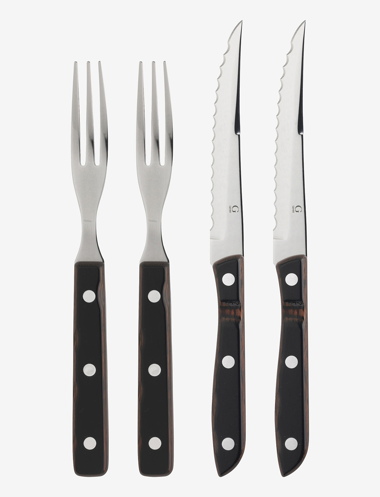 Gense - Steak cutlery Old Farmer Classic - steikarhnífar - wood/steel - 1
