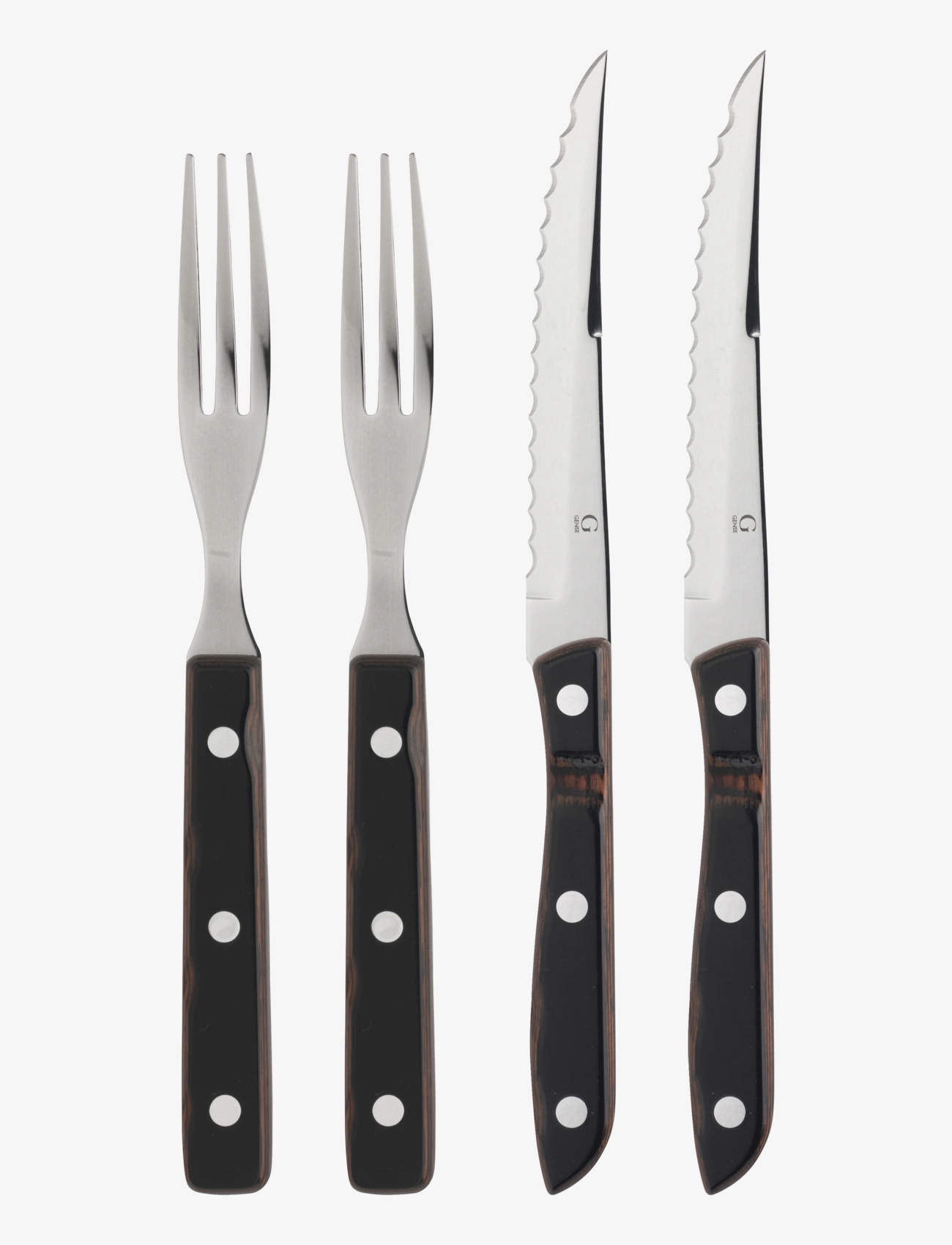Gense - Steak cutlery Old Farmer Classic - steika naži - wood/steel - 1