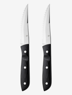 Steakkniv XL Old Farmer Micarta 23,5 cm 2 st Svart/Stål, Gense