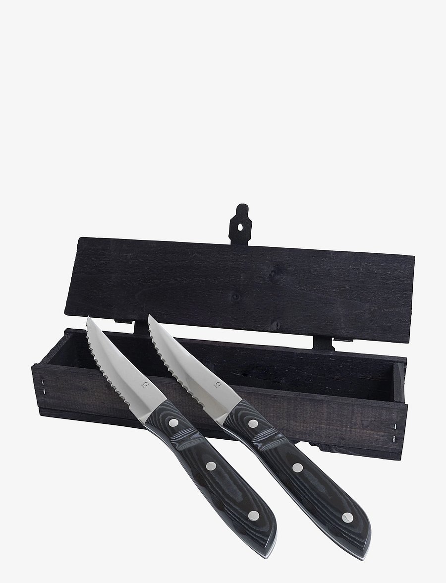 Gense - Steak knife XL 2pack Old Farmer - steiginoad - black/steel - 2