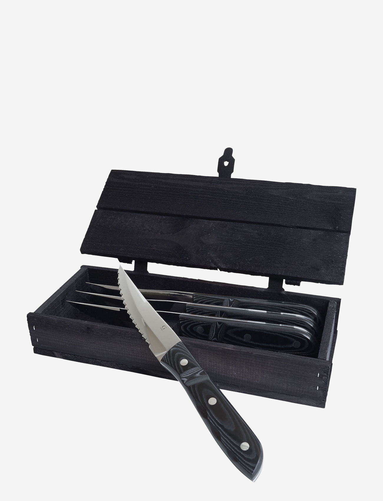 Gense - Steak knife XL 4pack Old Farmer - grill- & steakbesteck - black/steel - 0