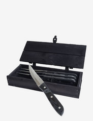 Steak knife XL 4pack Old Farmer - BLACK/STEEL