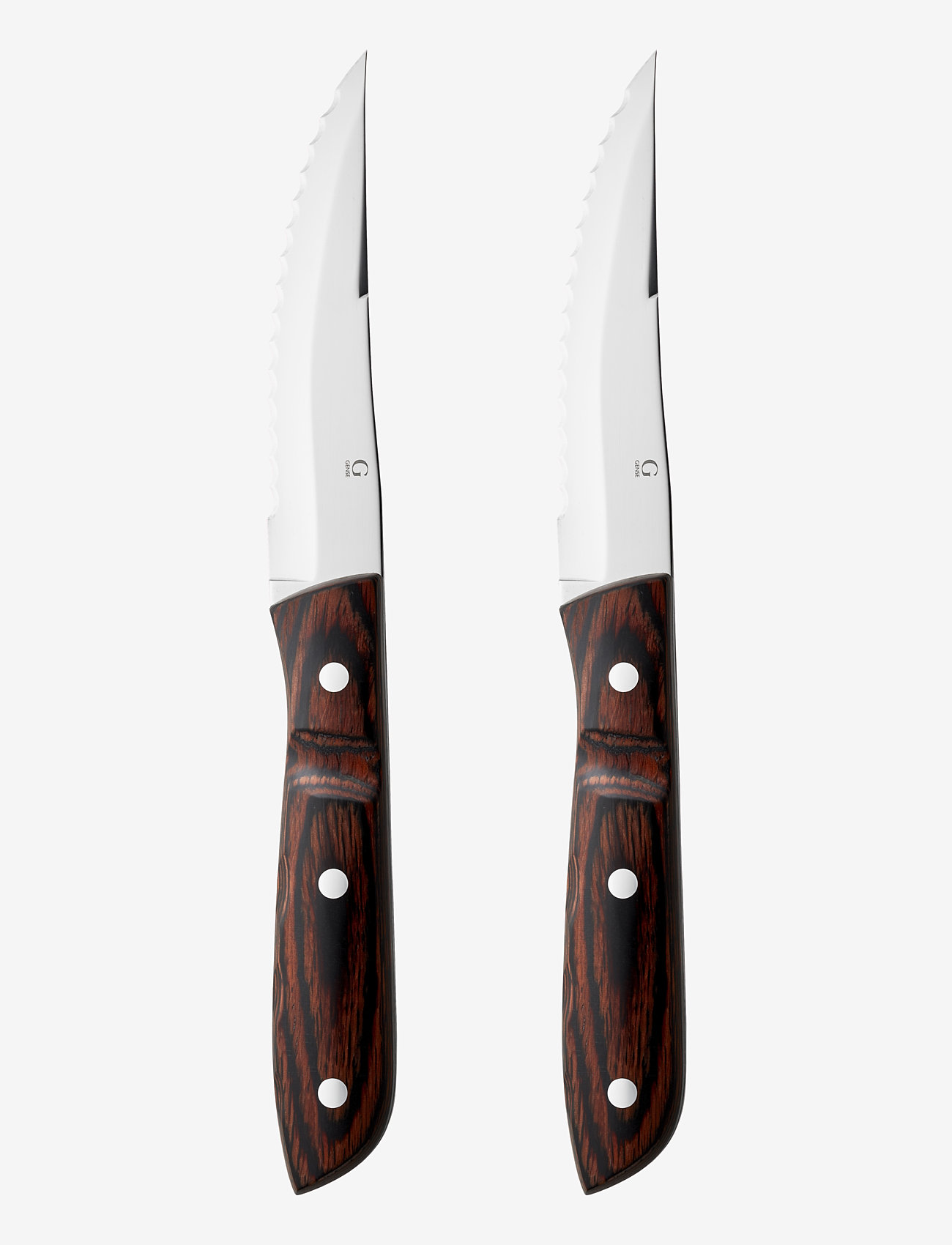 Gense - Steak knife XL 2pack Old Farmer Classic - steakmessen - wood/steel - 0