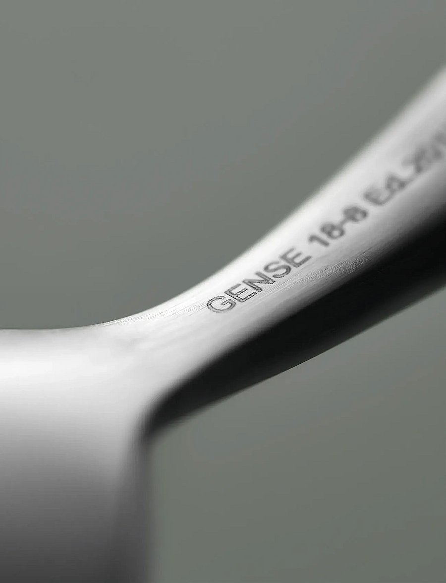 Gense - Table spoon Focus de Luxe - supilusikad - black/steel - 2