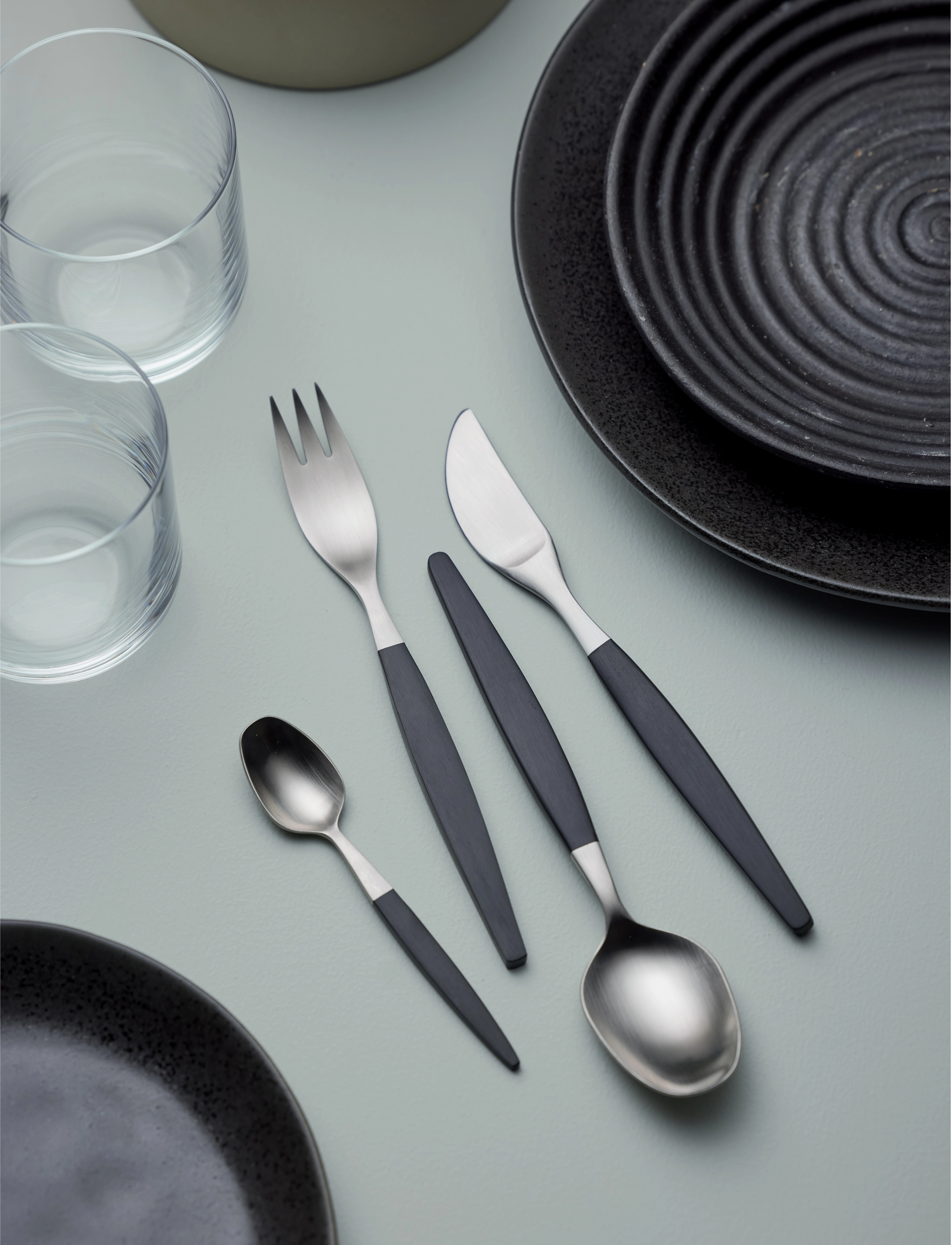Gense - Table knife Focus de Luxe - messer - black/steel - 2