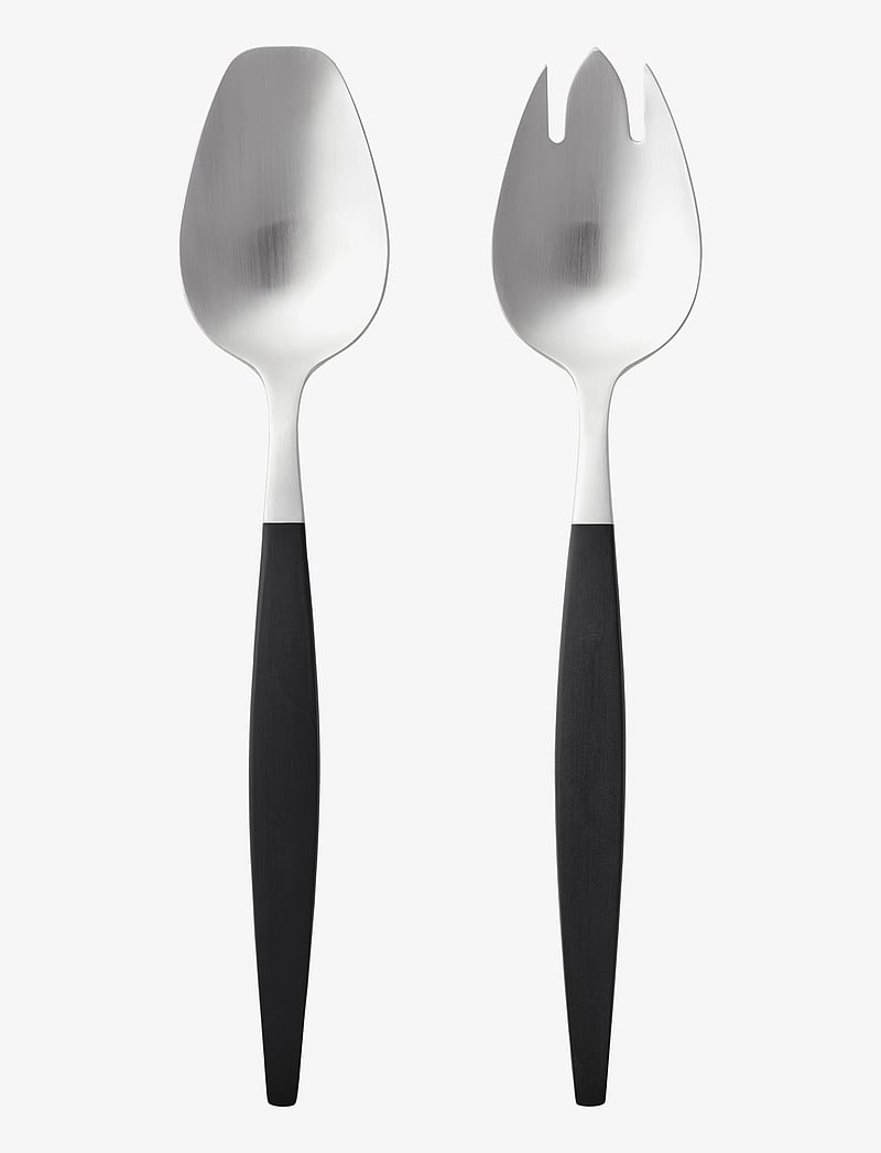Gense - Salad cutlery Focus de Luxe - salatilusikad - black/steel - 4
