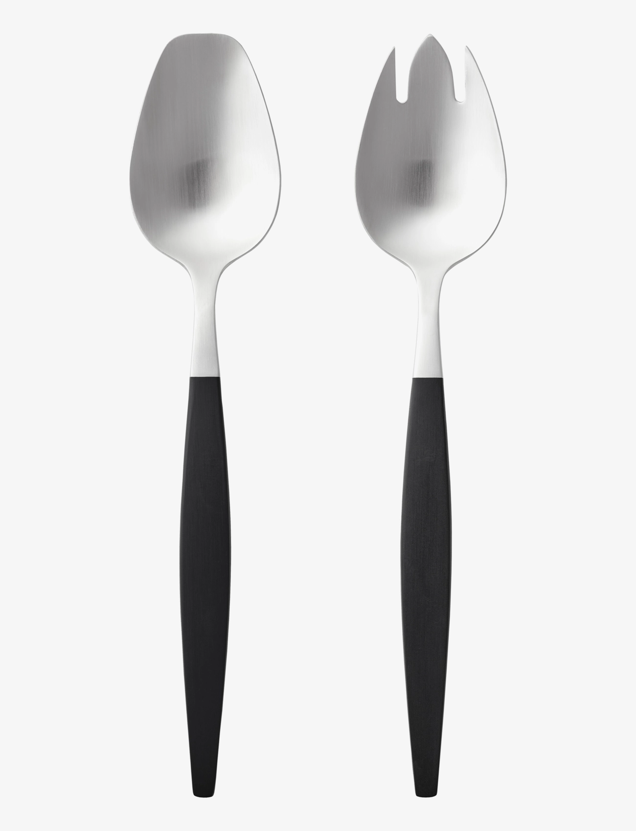 Gense - Salad cutlery Focus de Luxe - salatbesteck - black/steel - 4