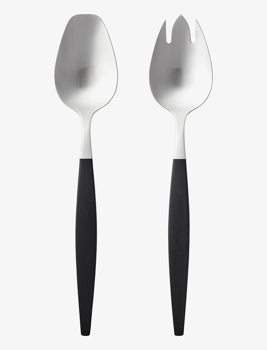 Gense - Salad cutlery Focus de Luxe - salatilusikad - black/steel - 4