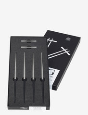 Gense - Ätpinnar-set Focus de Luxe 23 cm 6 delar Svart/Matt stål - Ätpinnar - black/steel - 1