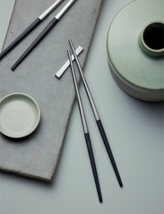 Gense - Chopsticks set Focus de Luxe - eetstokjes - black/steel - 4