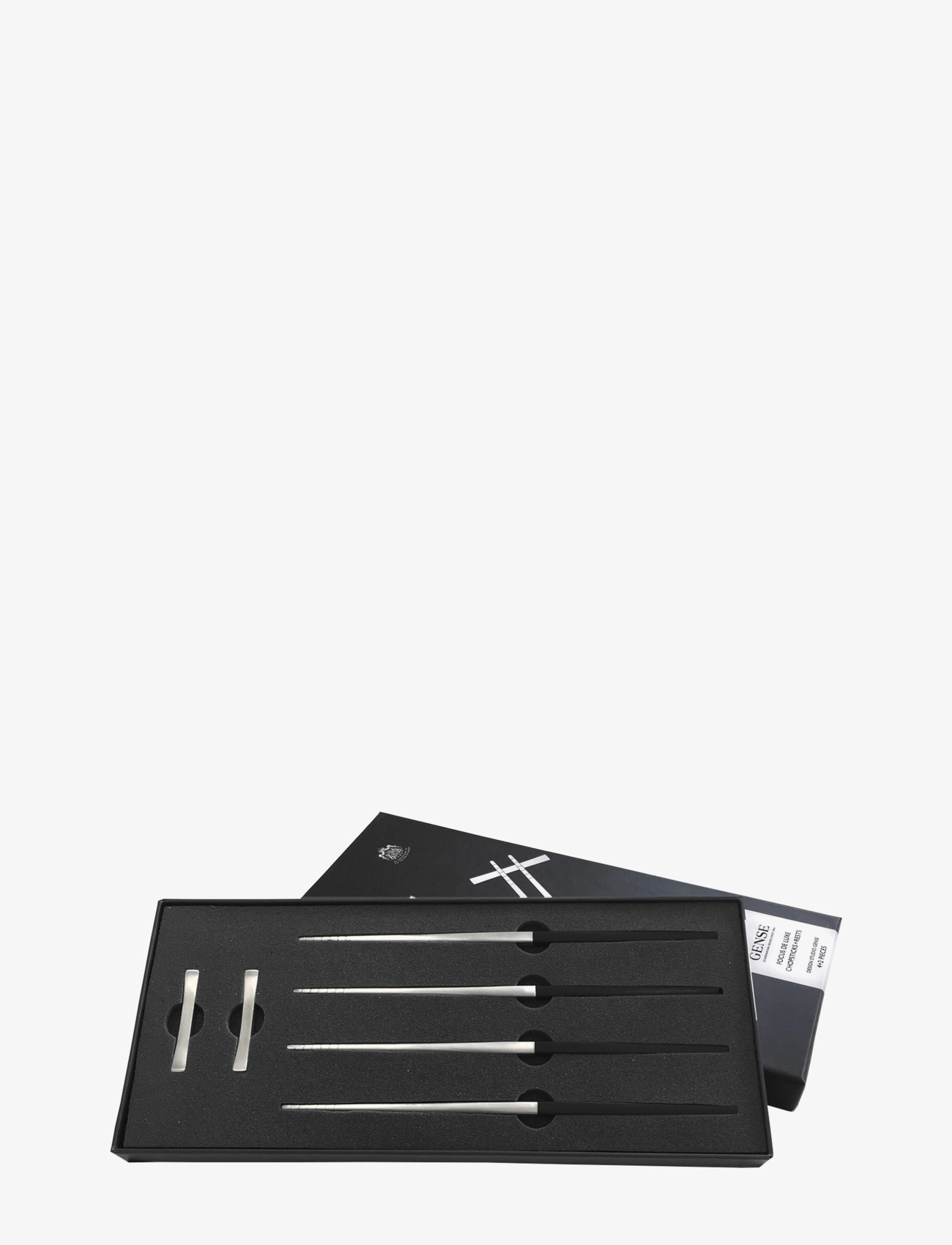 Gense - Chopsticks set Focus de Luxe - chopsticks - black/steel - 3