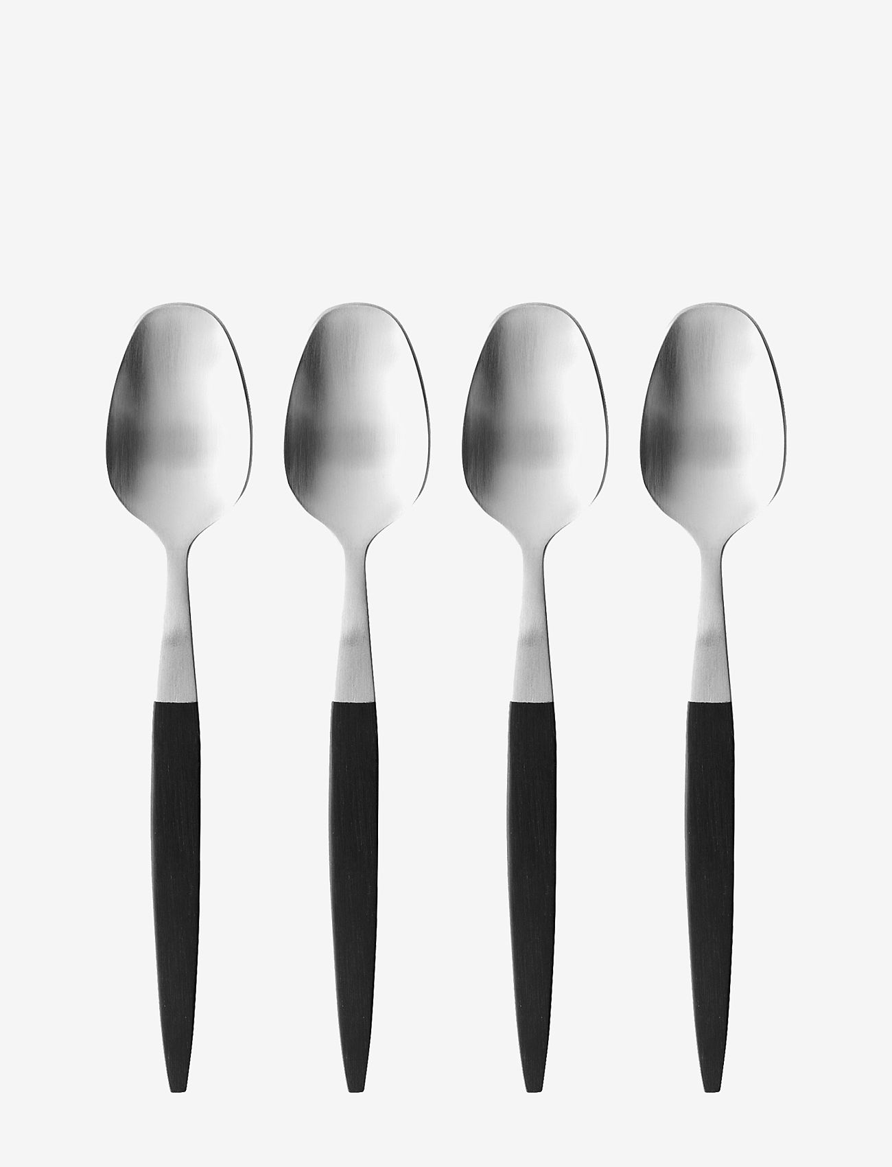 Gense - Dessert spoon Focus de Luxe 16,8 cm 4 p pom/18/8 stainless - black/steel - 0