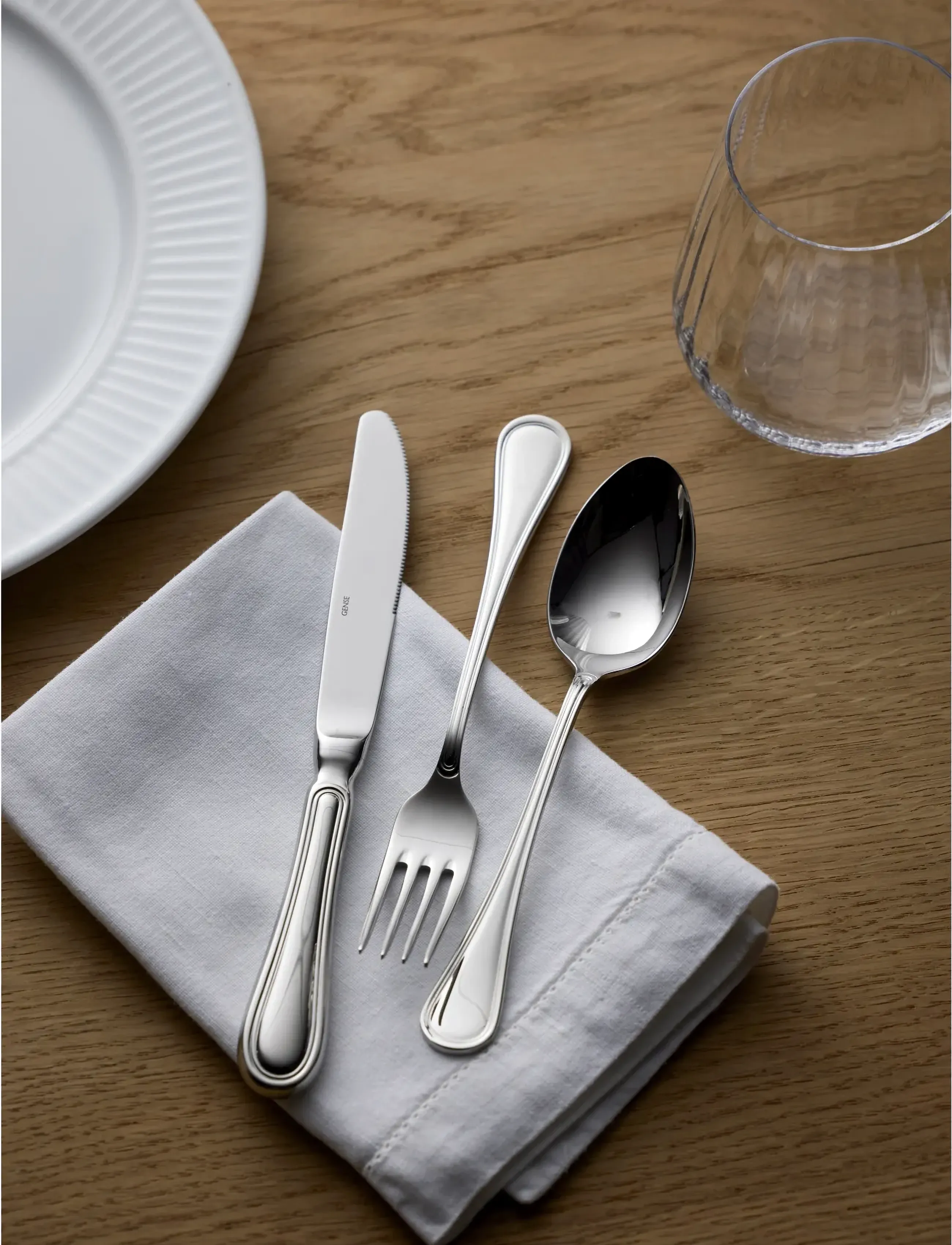Gense Dessertske Oxford 18,2 Cm Blank Stål, L18.2 cm, Spoons, Silber - Dessert Homeware