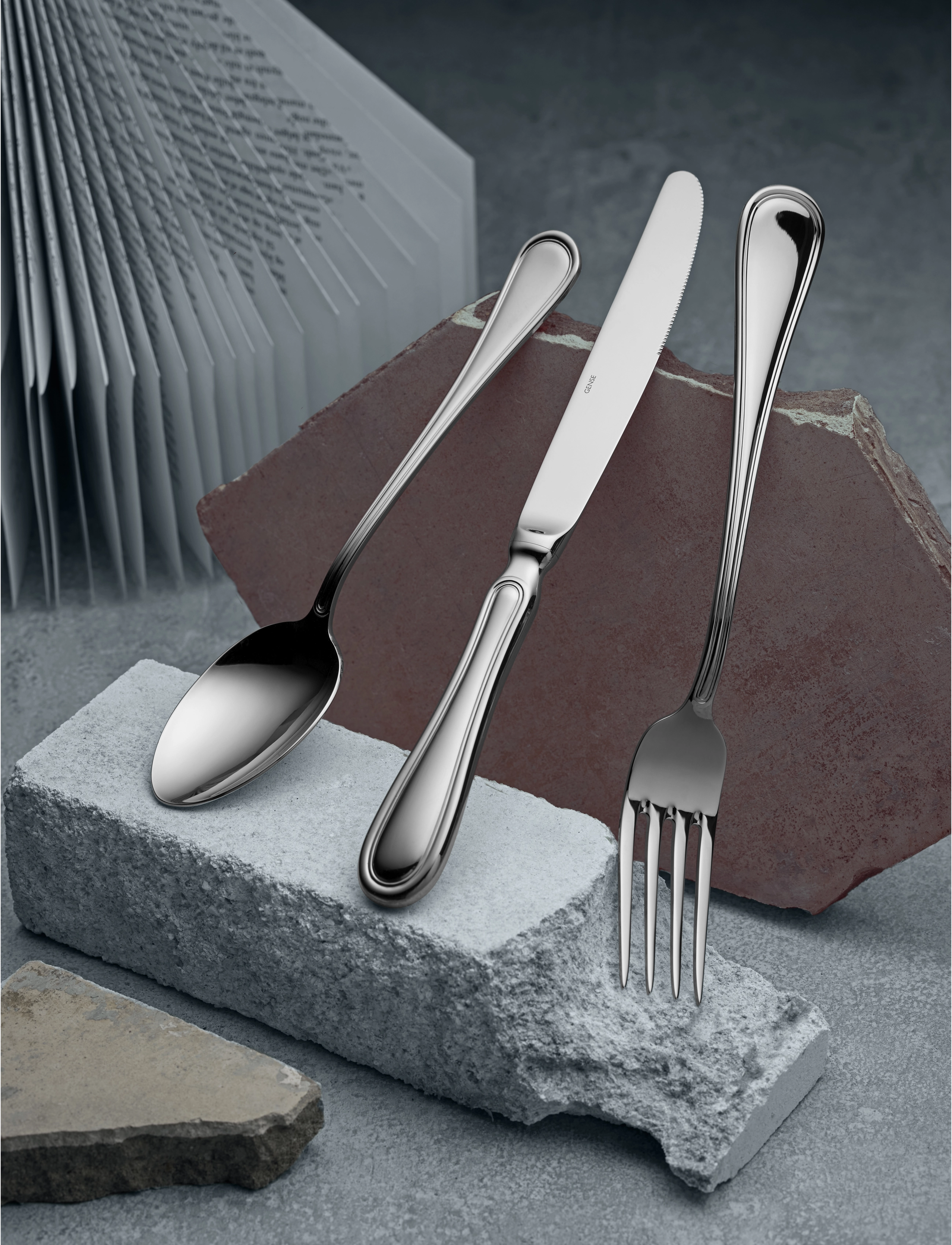 Gense Bordgaffel Oxford 20 Cm Blank Stål, L20 cm, Cutlery, Silber - Forks, Homeware