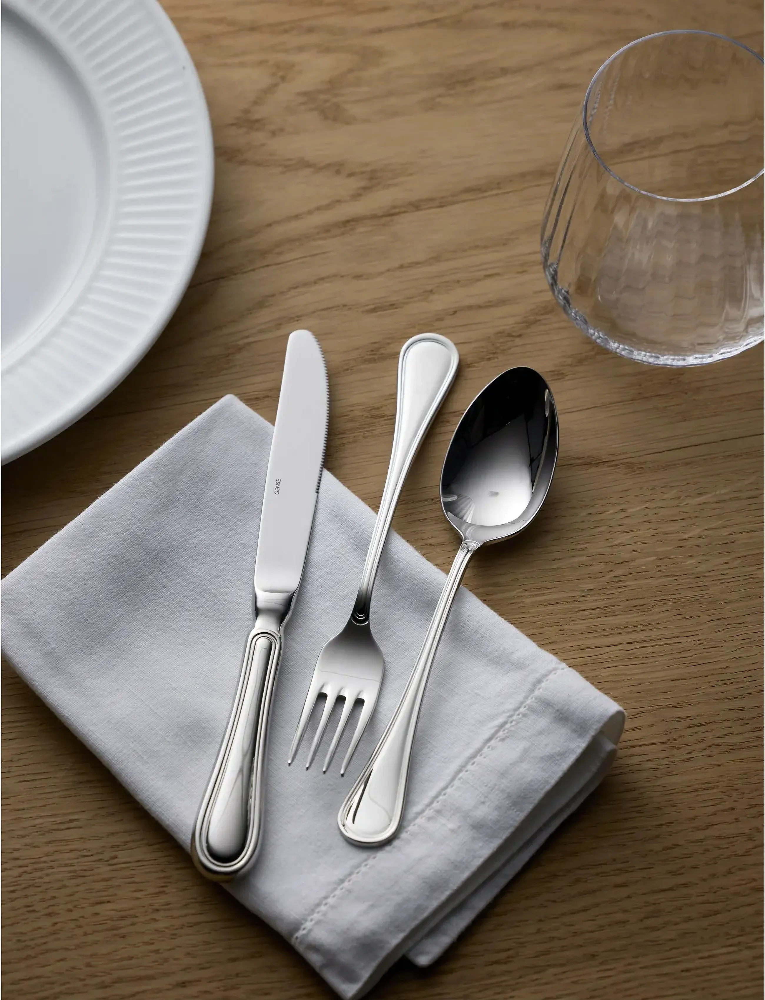 Gense Frokostkniv Oxford 21 Cm Blank Stål, L21 cm, Cutlery, Silber - Knives, Homeware