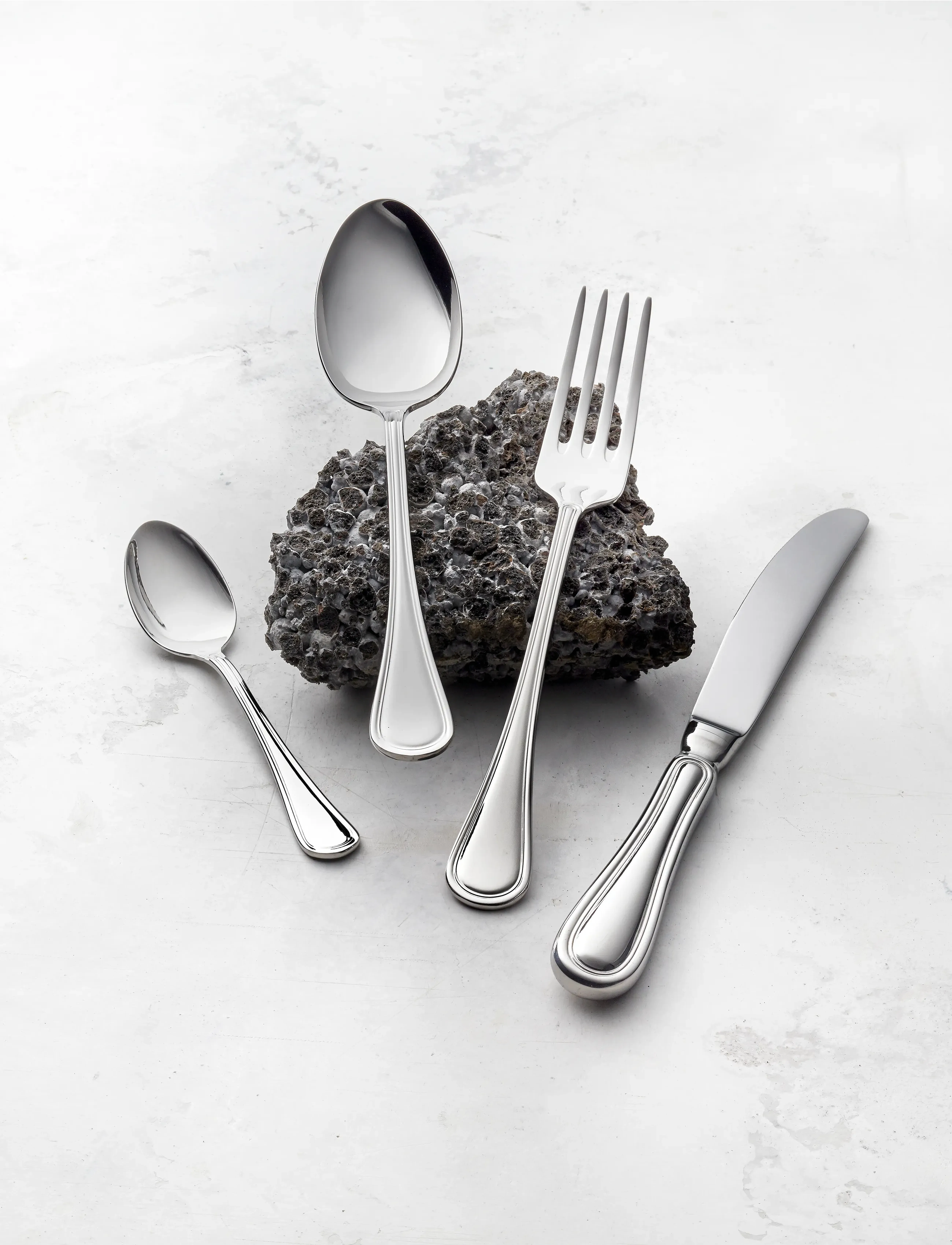 Gense Bestiksæt Oxford 16 Dele Blank Stål, One Size, Cutlery, Silber - Cutlery Set, Homeware