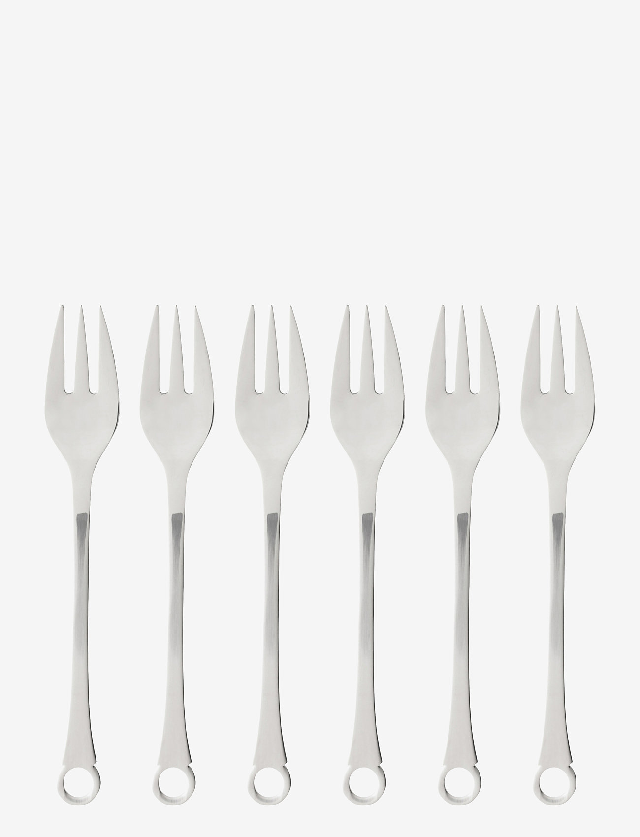 Gense - Cake fork 6pack Pantry - forks - grey - 0