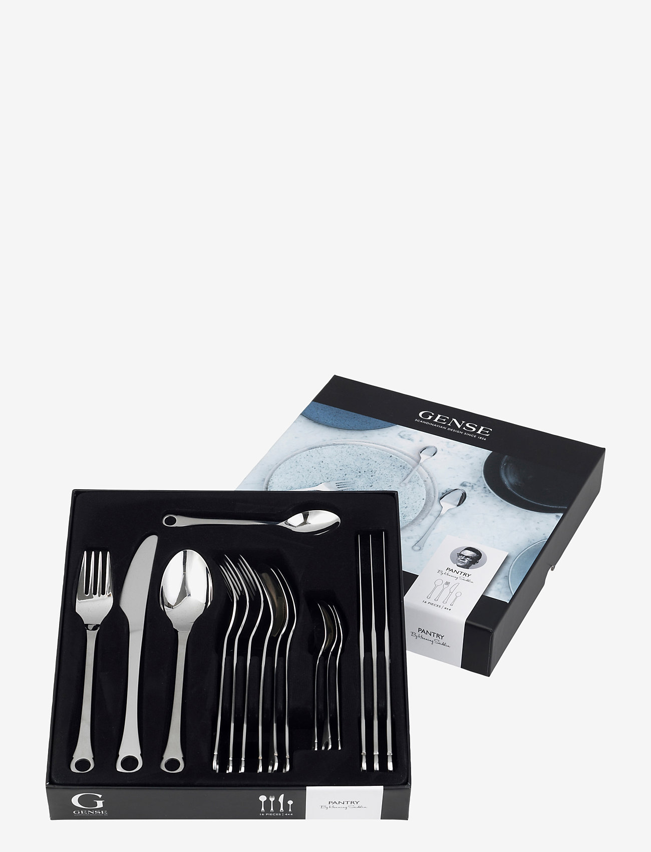Gense - Cutlery set Pantry - söögiriistakomplektid - grey - 1