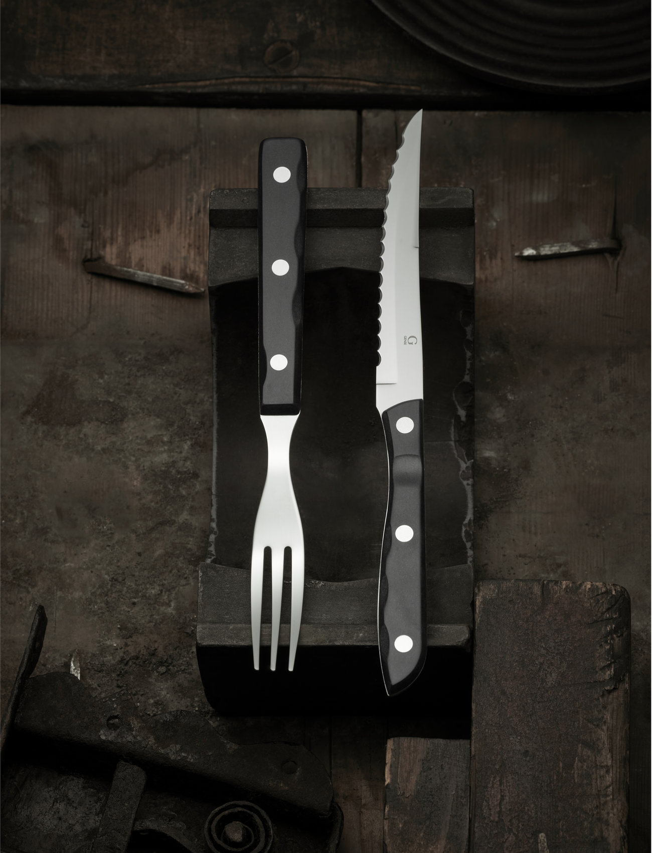Gense - Steak knife Old Farmer Classic - zemākās cenas - black/steel - 1