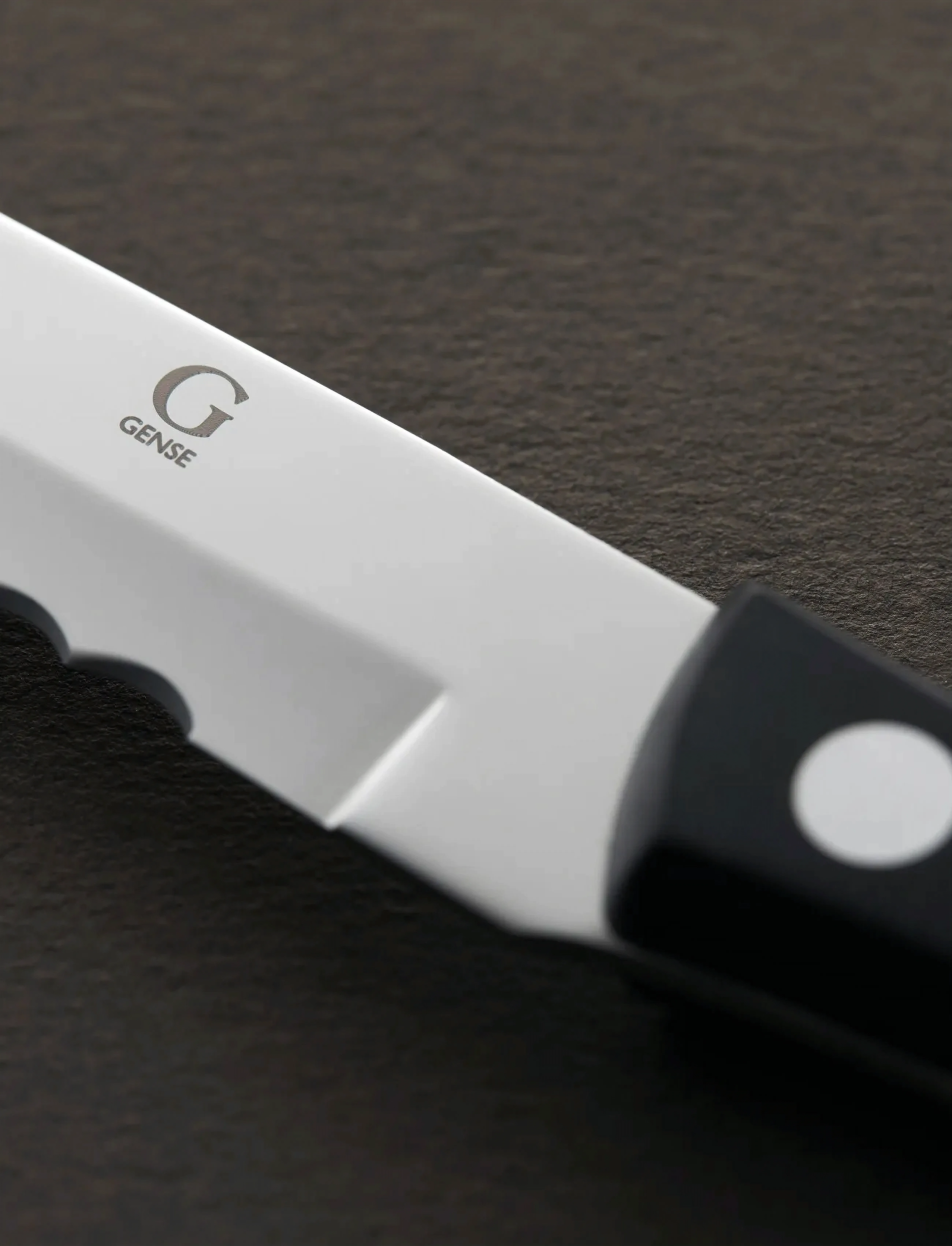 Gense - Steakkniv old farmer black 22 cm sort/stål - grillbestik - black/steel - 2