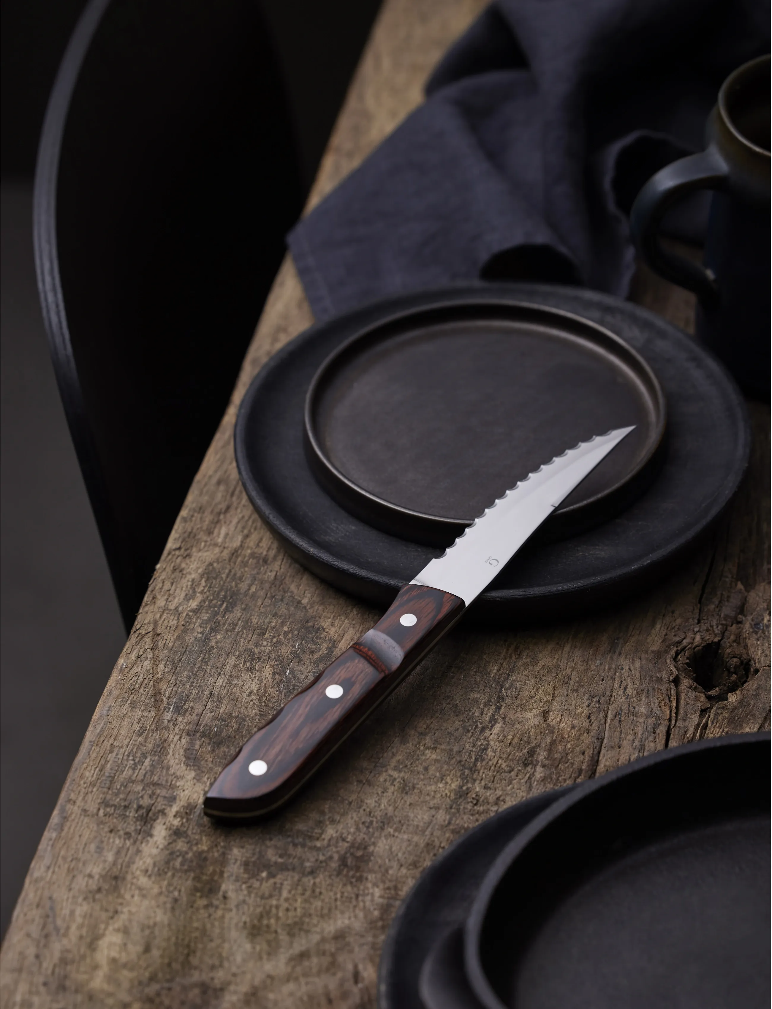 Gense Steakkniv Xl Old Farmer Classic 23,5 Cm Træ/Stål, One Size, Cutlery, Braun - Steak Homeware
