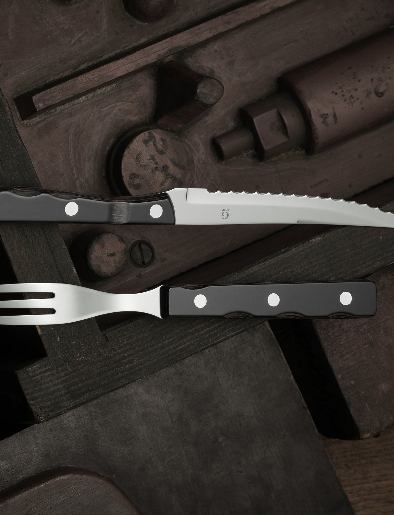 Gense - Steak knife Old Farmer Classic - lowest prices - wood/steel - 1