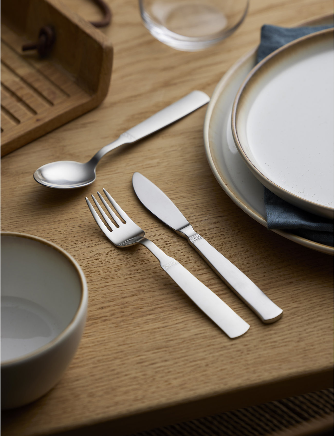 Gense - lunch fork Ranka 16 cm Matte steel - alhaisimmat hinnat - grey - 1