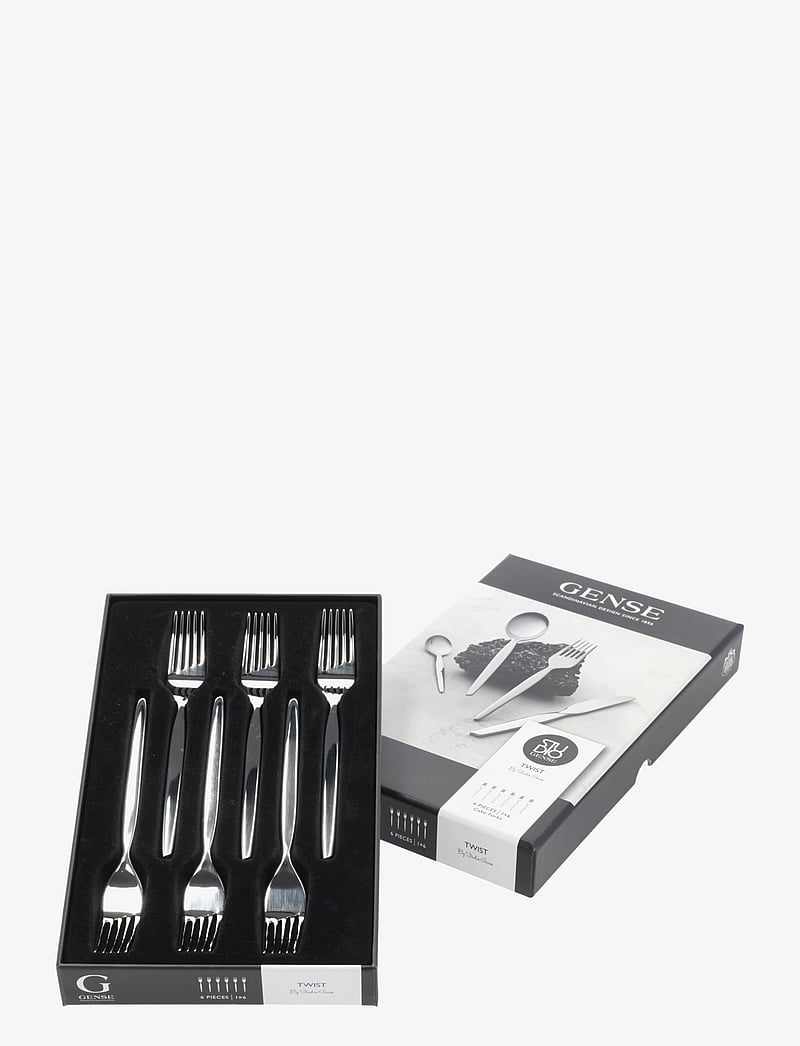 Gense - Cake fork 6pack Twist - kahvlid - metal - 1