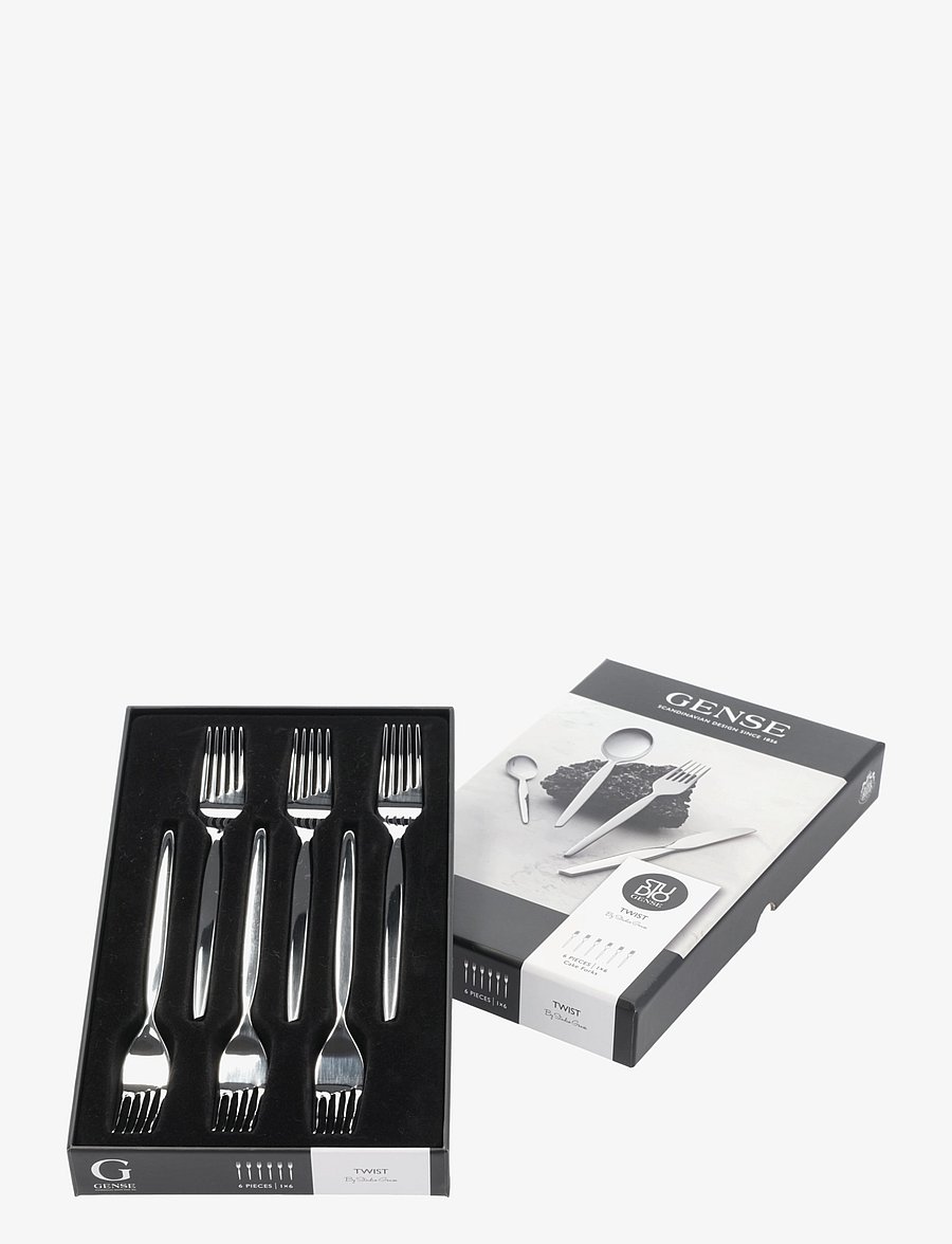 Gense - Cake fork 6pack Twist - kahvlid - metal - 1