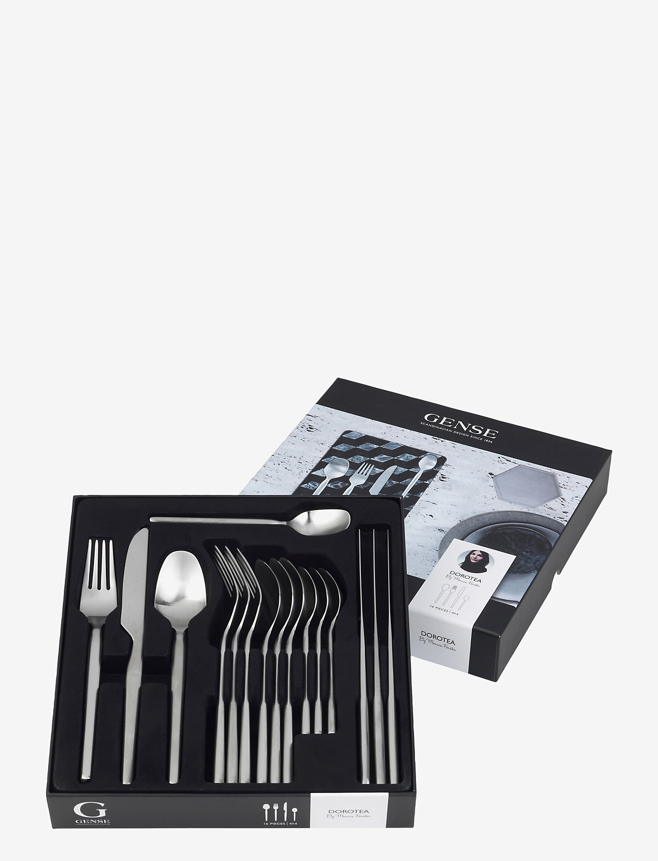 Gense - Cutlery set Dorotea - galda piederumu komplekti - grey - 1