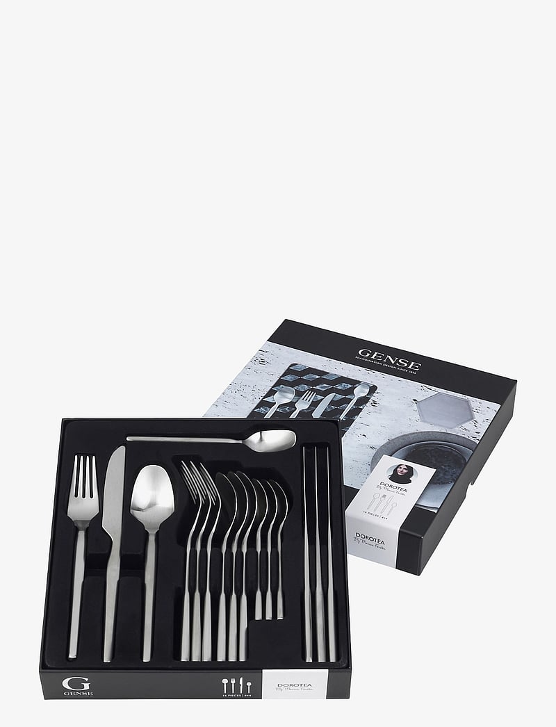 Gense - Cutlery set Dorotea - söögiriistakomplektid - grey - 1