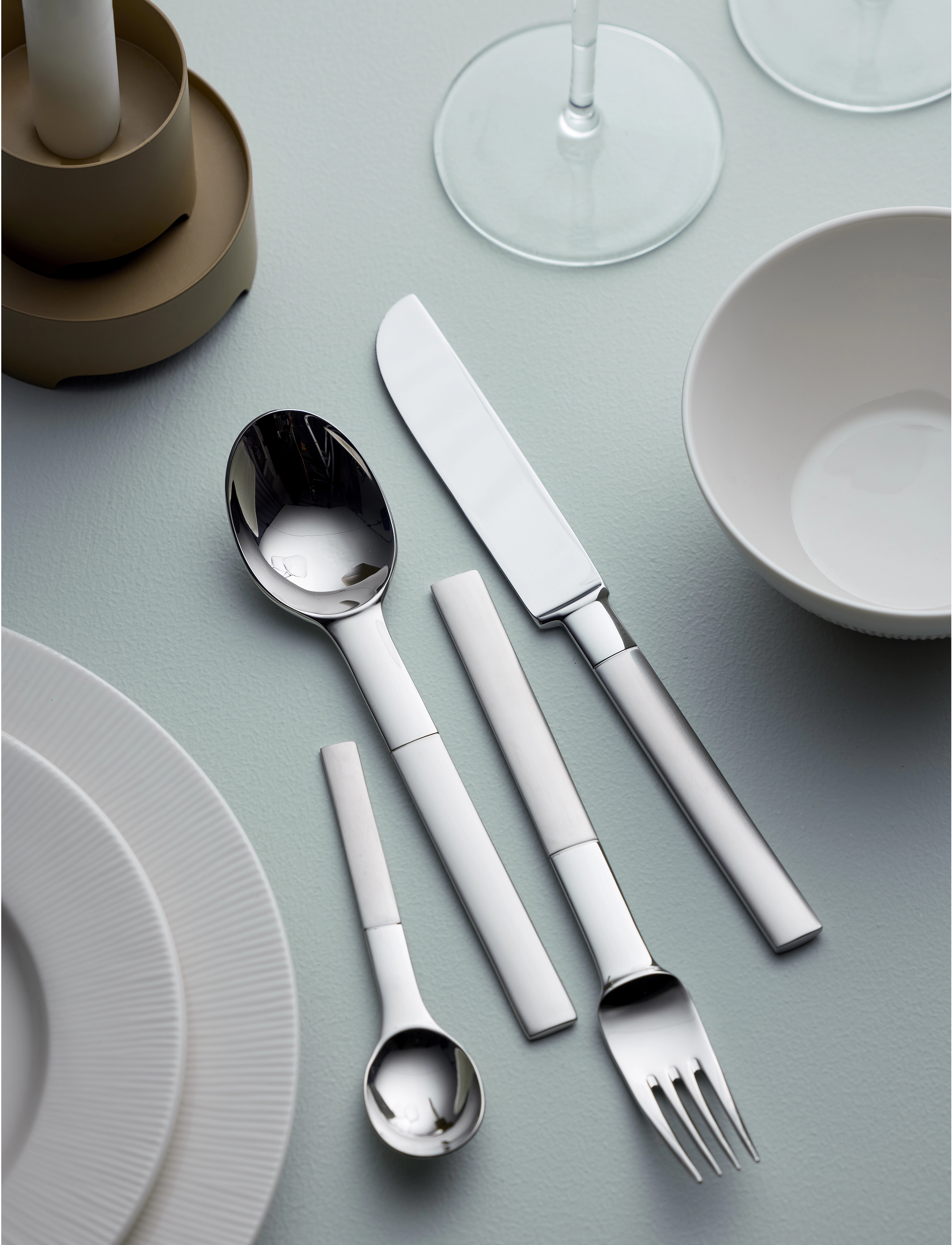 Gense Teske Nobel 12,7 Cm Mat/Blank Stål, L12.7 cm, Spoons, Silber - Tea Spoons & Coffee Homeware